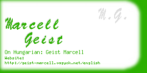 marcell geist business card